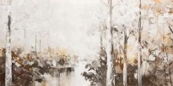 Forêt blanche abstraite