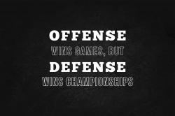 Offense wins games...