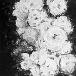Monochrome rose garden