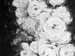 Monochrome rose garden