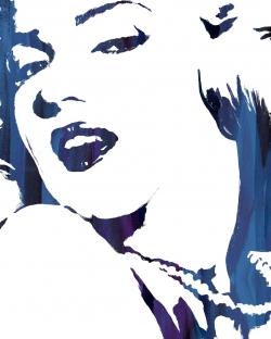 Marilyn monroe in blue
