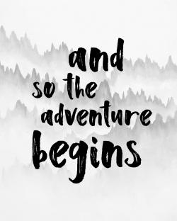 And so the adventure begins