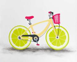 Lime wheel bike