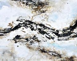 Abstract and texturized paint splash