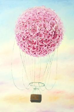 Hot air balloon hydrangea flowers