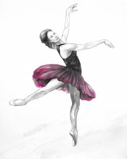 Small pink ballerina