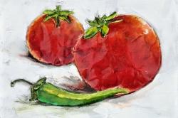 Tomatoes with jalapeño