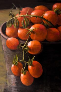 Bucket of cherry tomatoes