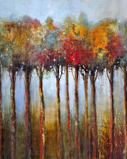 Colorful leaves trees