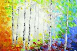 Forêt multicolore
