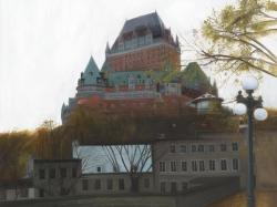 Le château de frontenac à l'automne