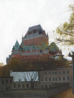 Le château de frontenac à l'automne