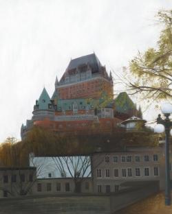 Le château de frontenac à l'automne