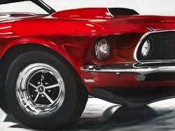 Classic red car