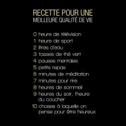 Recette du bonheur