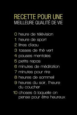 Recette du bonheur