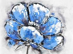 Abstract blue petals