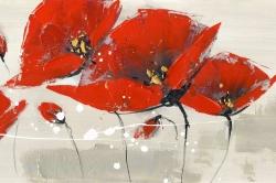 Red flowers with an handwritten typo