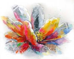 Abstract flower with texture