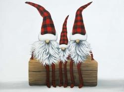 Trois gnômes de noël