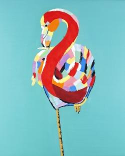 Flamant coloré
