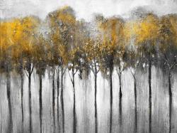 Forêt abstraite jaune