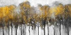 Forêt abstraite jaune
