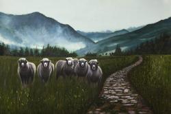 Moutons à la campagne