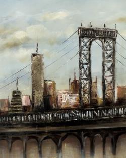 Pont de ville par un jour gris