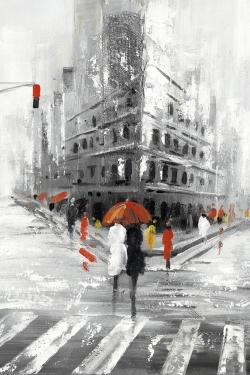 Greyish flatiron building
