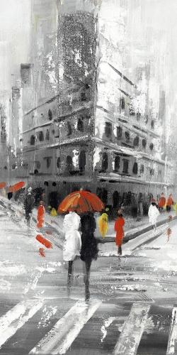 Greyish flatiron building