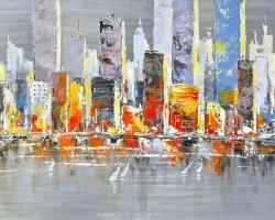 Color splash cityscape