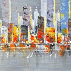 Color splash cityscape