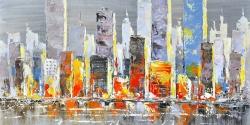 Color splash cityscape
