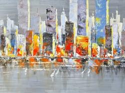 Color splash cityscape