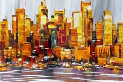 Orange buildings