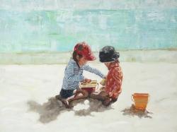 Fillettes à la plage