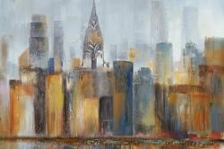 Cityscape with chrysler building