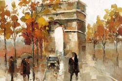 Arc de triomphe in autumn