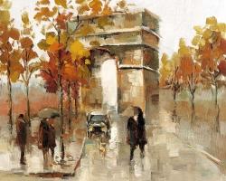 Arc de triomphe in autumn