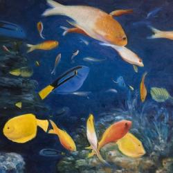 Colorful fish under the sea