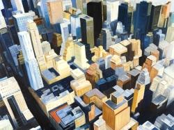 Vue de dessus des bâtiments à new york