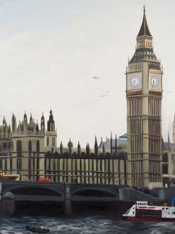 Big ben clock elizabeth tower in london