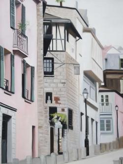 Street in montmartre in paris