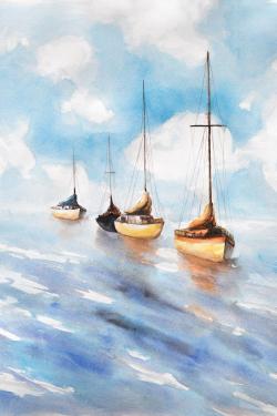 Sailboats in the sea
