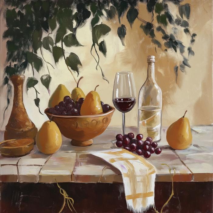 Vin et poires