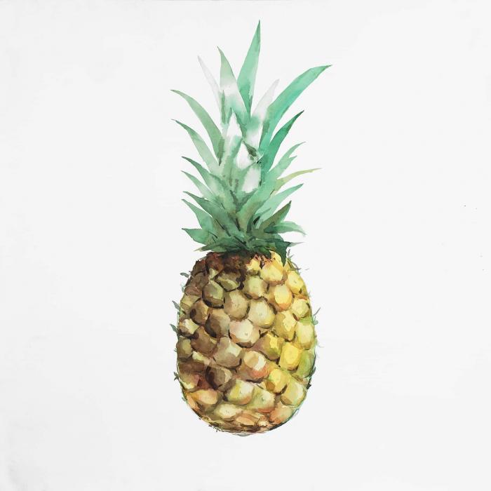 Watercolor pineapple