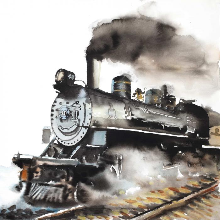 Train vapeur vintage