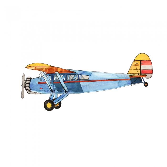 Small blue plane