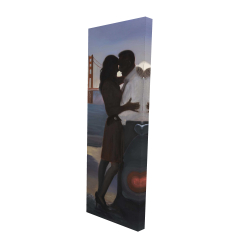 A loving couple in san francisco